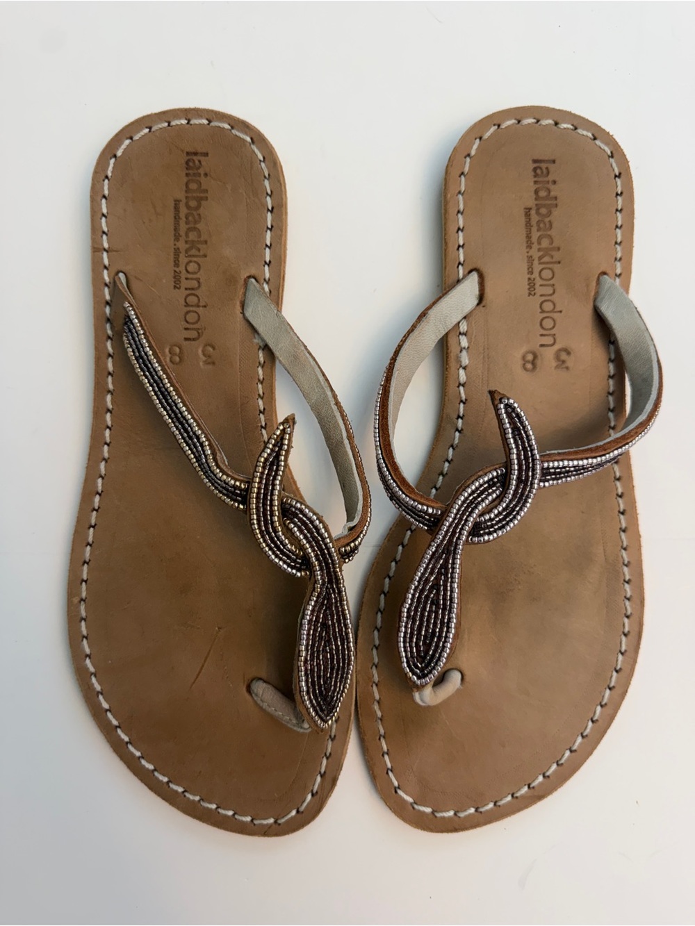 Laidback London Lana Handmade Sandal, Size 38/US 8